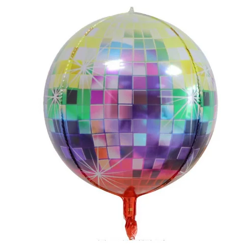 22 inch laser disco 4D ball birthday party decoration aluminum film balloon event arrangement