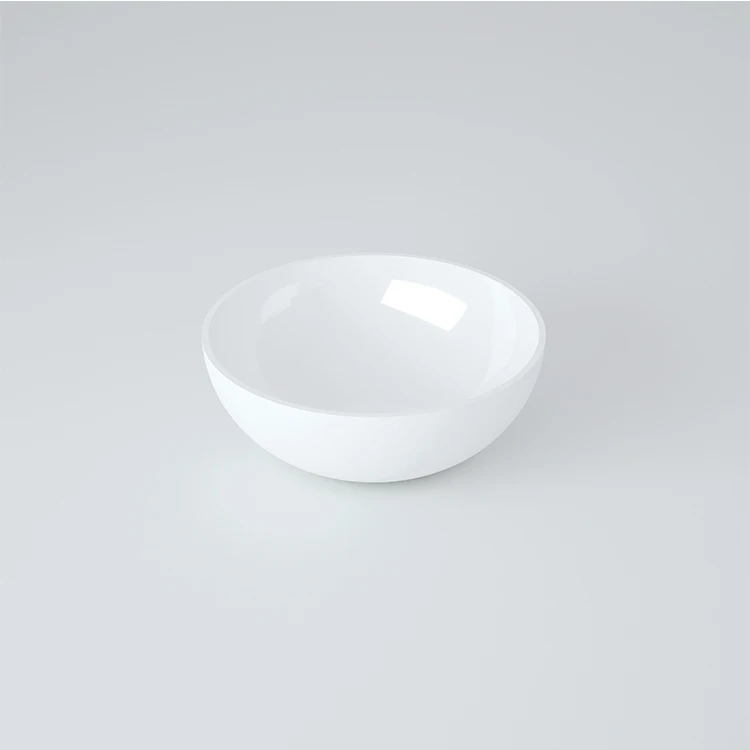 BS-8301 Brand New Sanitary Ware  Bathroom Hand Made Kitchen Washing Stone Resin Round Dish Bowl Basin Bathroom Sinks