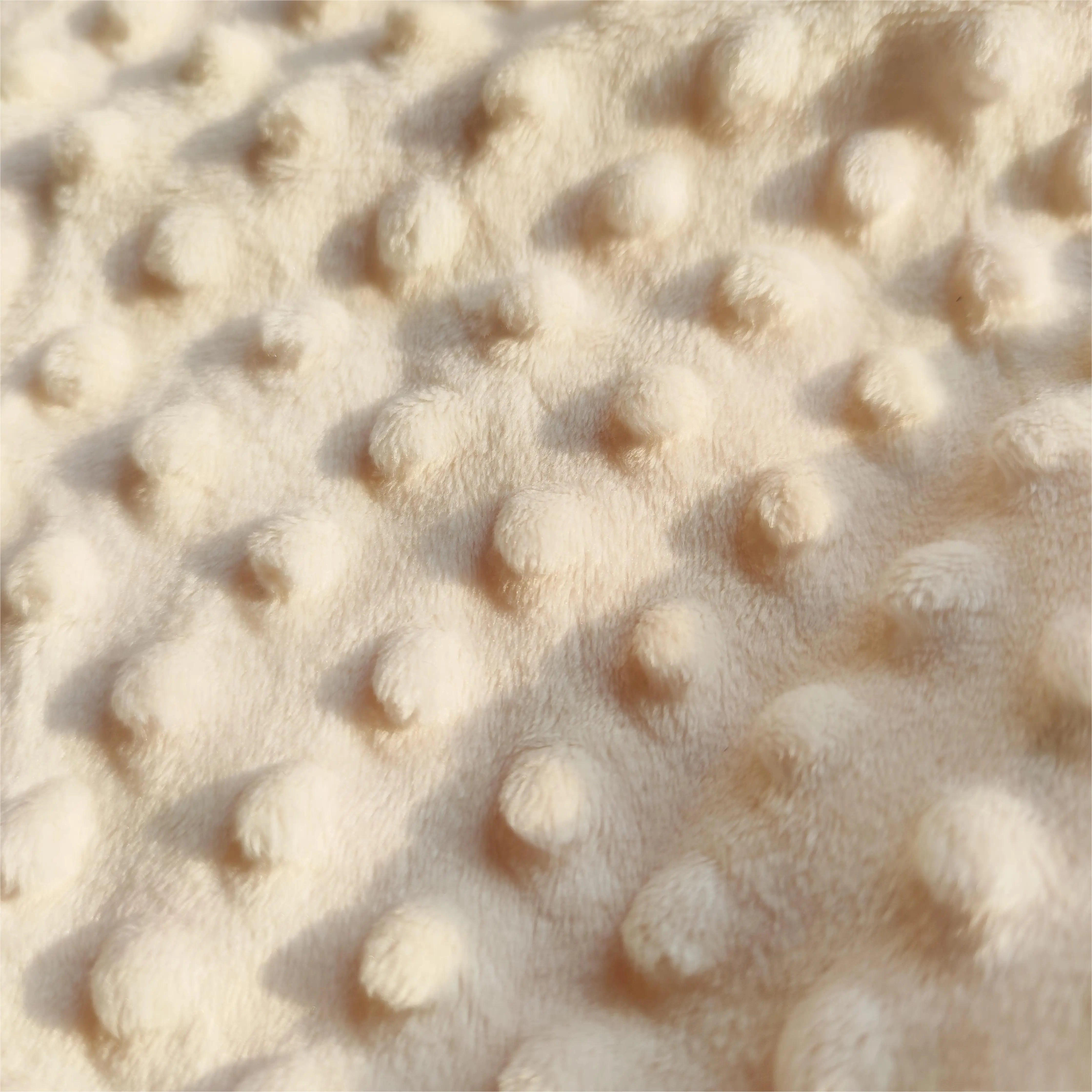 Hot selling products super soft bubble velvet toys beanie blanket baby blanket velvet  fabric