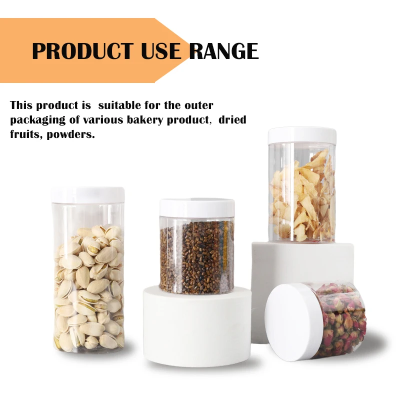 cosmetic packaging 30ml 50ml 60ml 100ml 120ml 200ml 250ml 500ml 1000ml clear amber black pet plastic cream jar with plastic lid