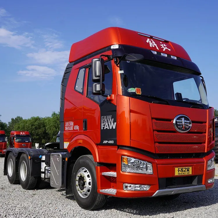 Подержанный китайский Грузовик faw 6x4 тягач J6p LNG/CNG бренд