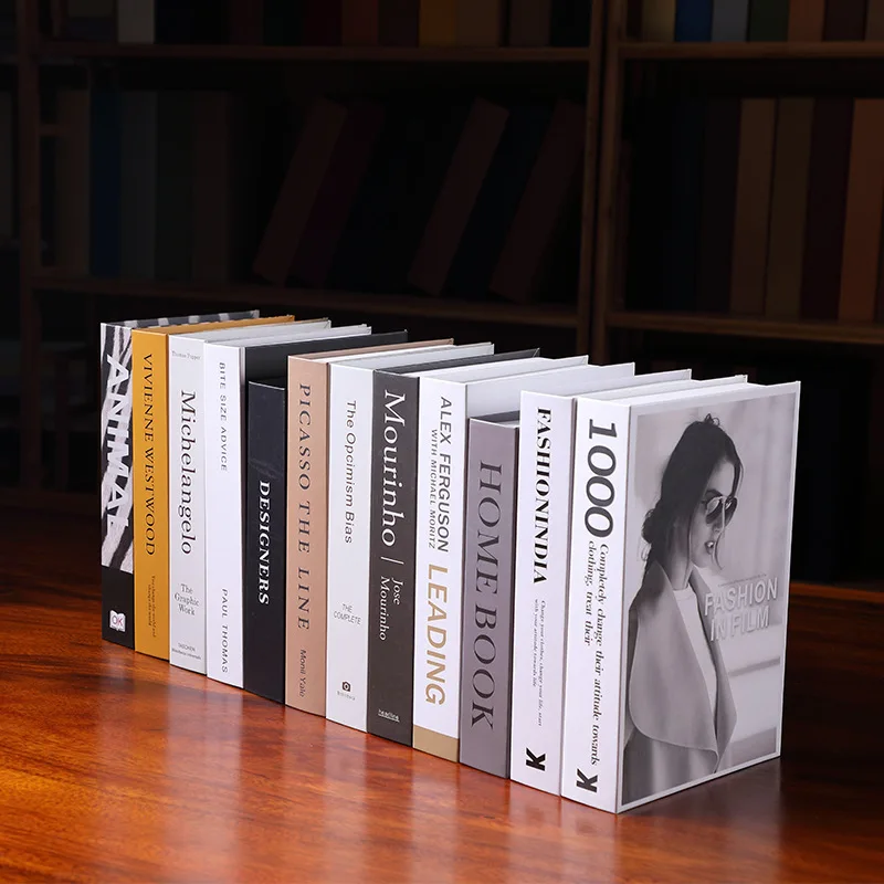 Современная фальшивая Книга в скандинавском стиле простая имитация книги украшения Креативные книжная коробка