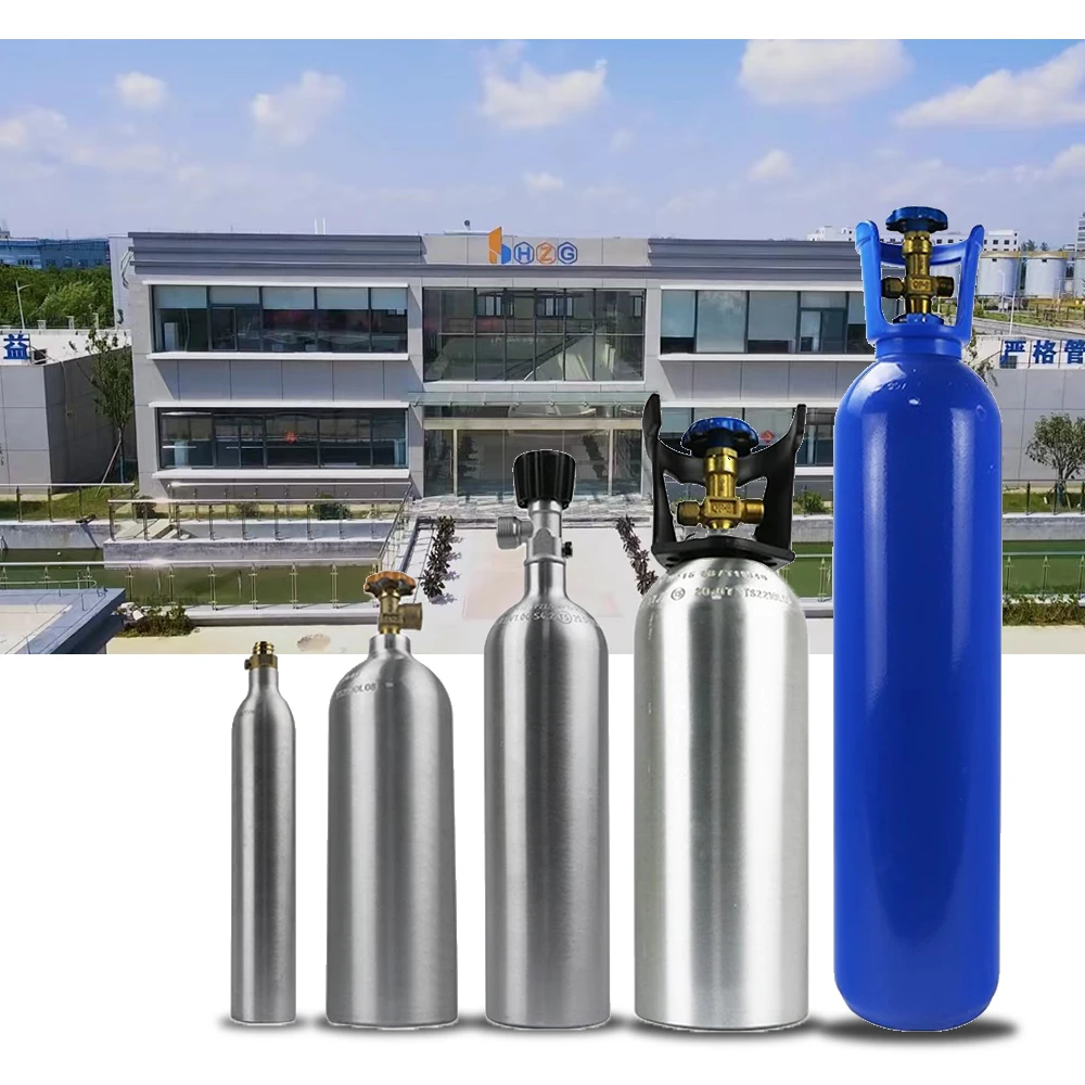 Direct Sale 9kg 12.5kg 15kg 50kg Oxide Ammonia Refrigerant Helium Gas Gas Tank Cylinder