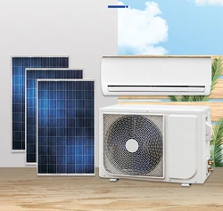 Hot selling new energy ACDC 30000BTU 4HP photovoltaic panel 4P single cooling grid-connected solar air conditioner