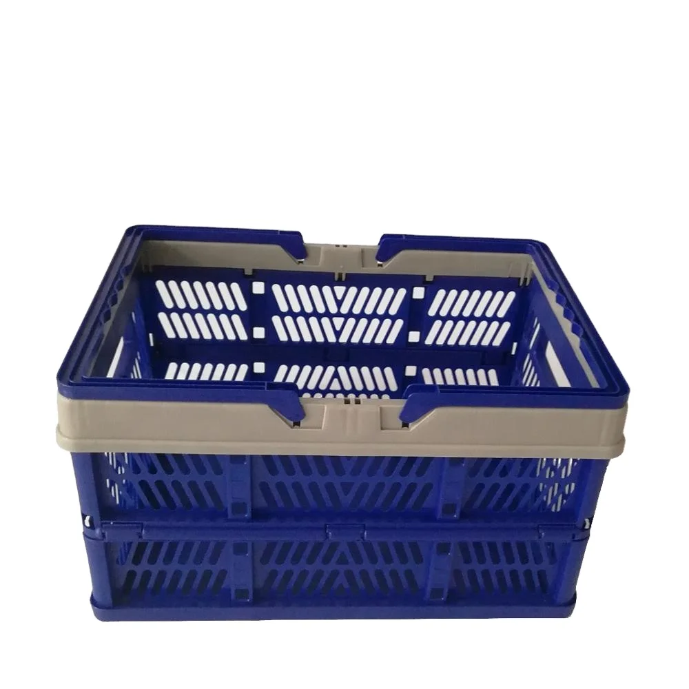 100% virgin pp material china supplier foldable supermarket shopping basket for