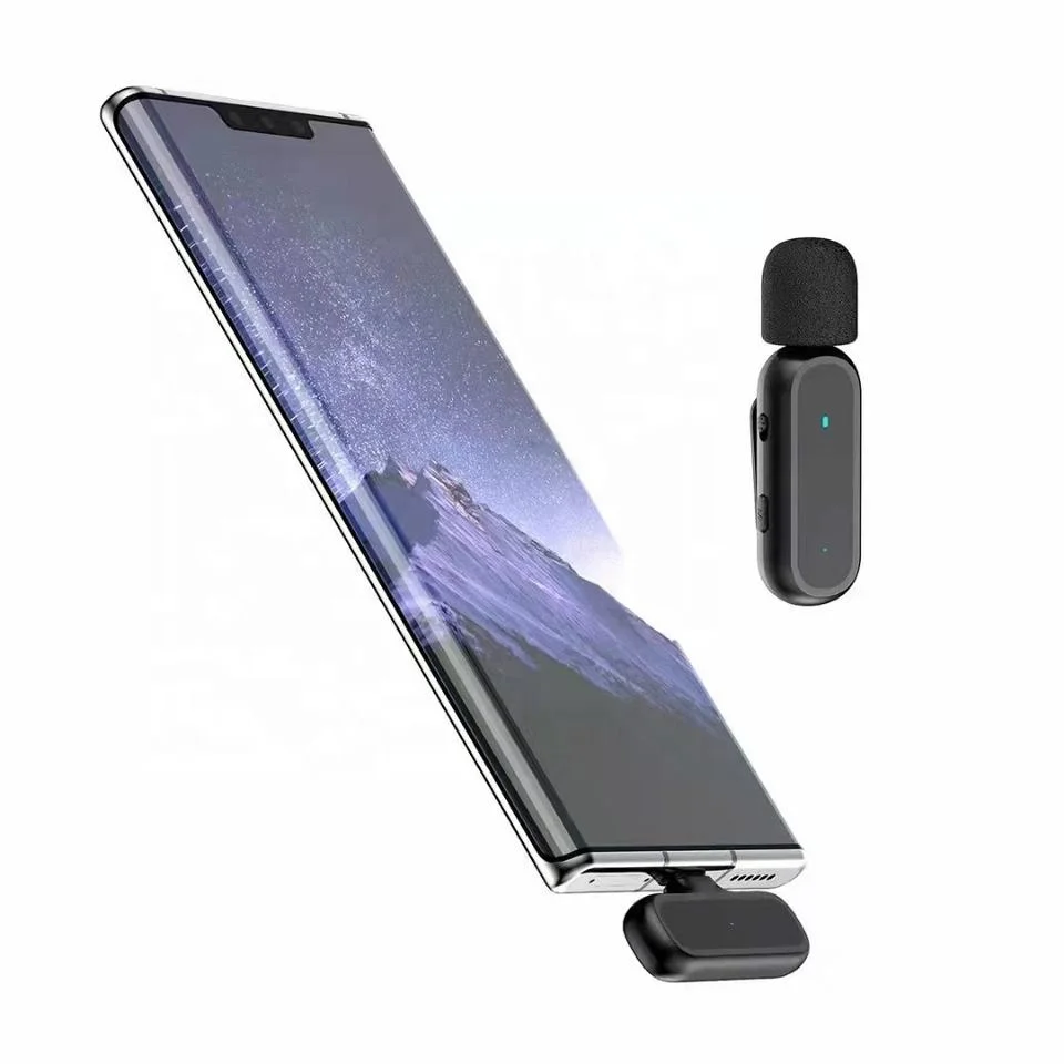 Hot Sale Rechargeable Microphone Noise Reduction Interview Lavalier Wireless Microphones