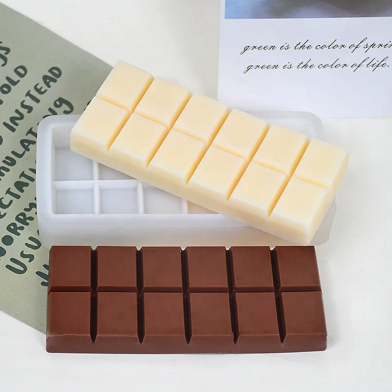 DM990 12 полостей прямоугольная силиконовая форма для шоколадных батончиков фаршированные конфеты фисташковые формы пара шоколад DIY
