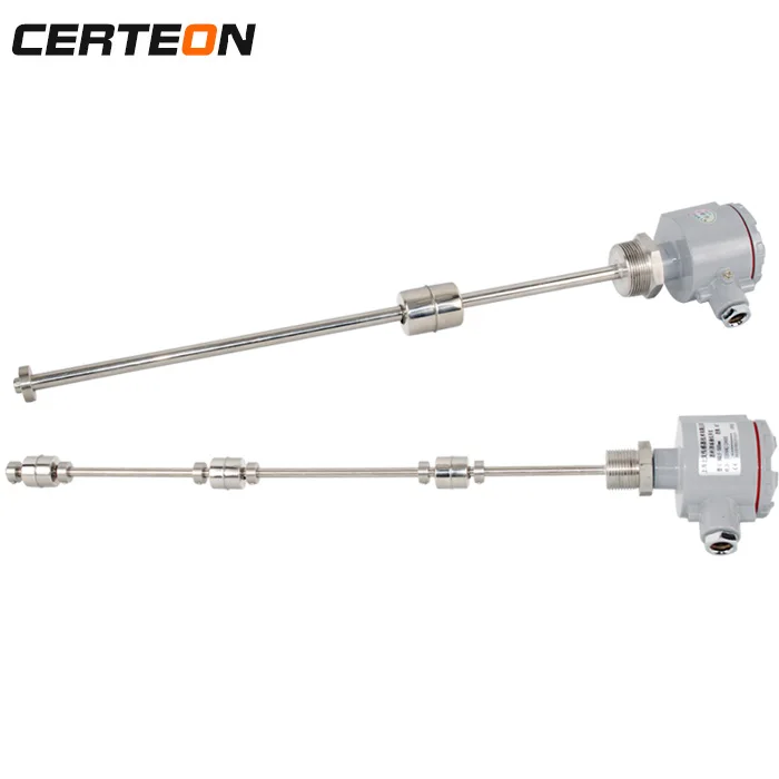 304 stainless steel Multi point connection rod ball magnetostriction magnetic reed switch float level sensor for water fuel tank