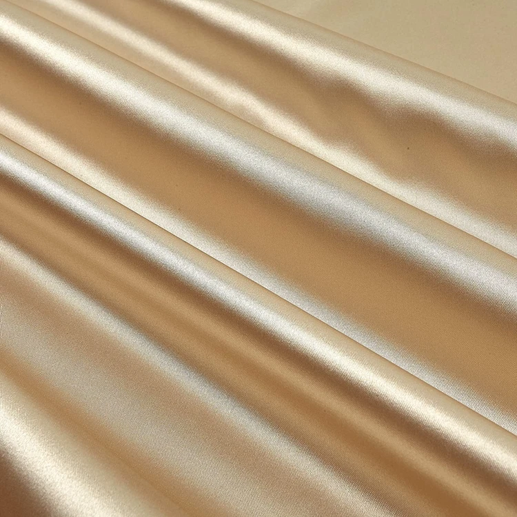 Custom Color White pink Black 70gr Satin Fabrics by the Roll Polyester Satin Fabric Roll for Bedding