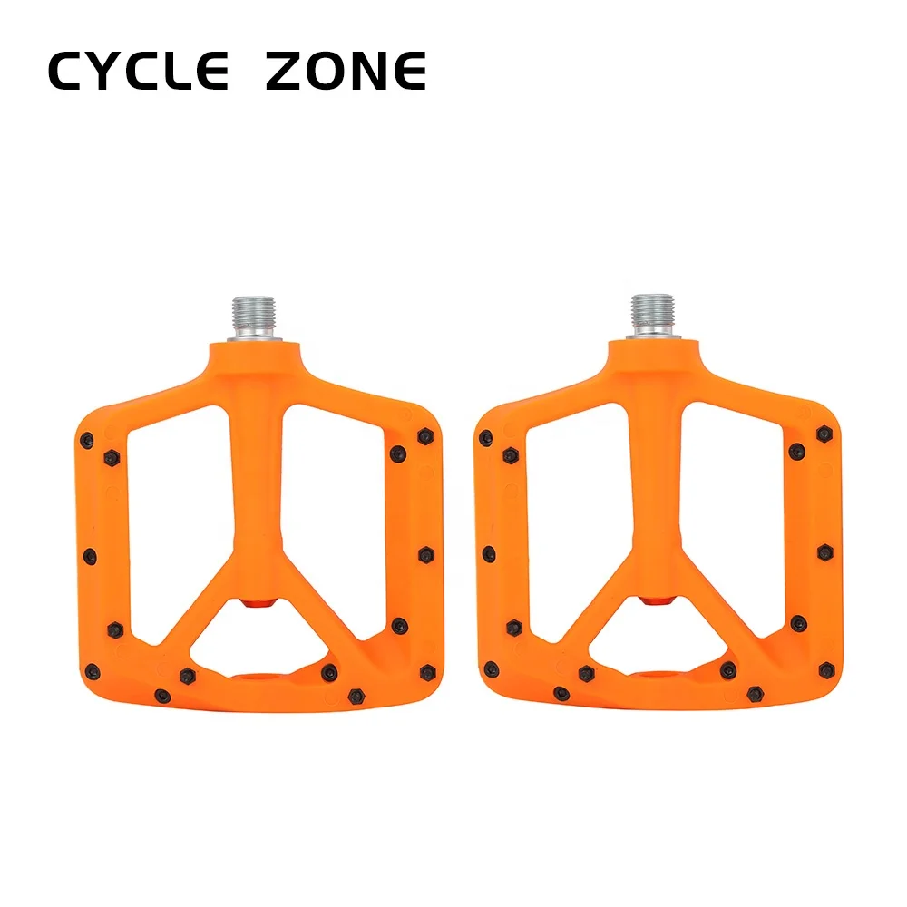 RTS высокопрочные Нескользящие велосипедные педали MTB с нейлоновым подшипником для горного велосипеда и BMX аксессуары