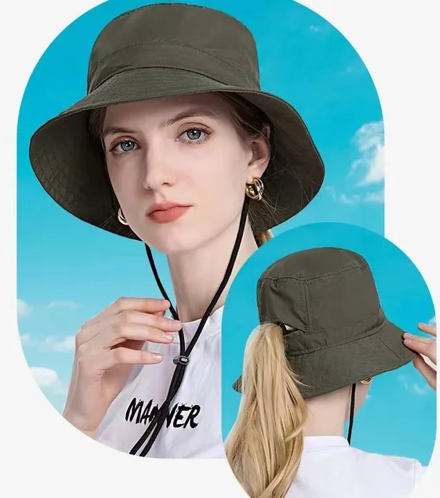 Panama Male and Female Fisherman Bucket Hat Sun Protection Mountaineering Fashion Outdoor Hat Quick Drying