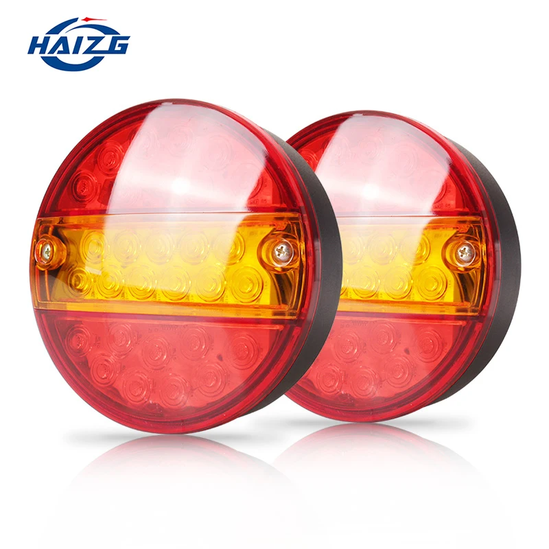 HAIZG  Waterproof led truck hamburger tail stop brake reverse light Truck Trailer Hamburger Combination Tail Lights Rear Lamp