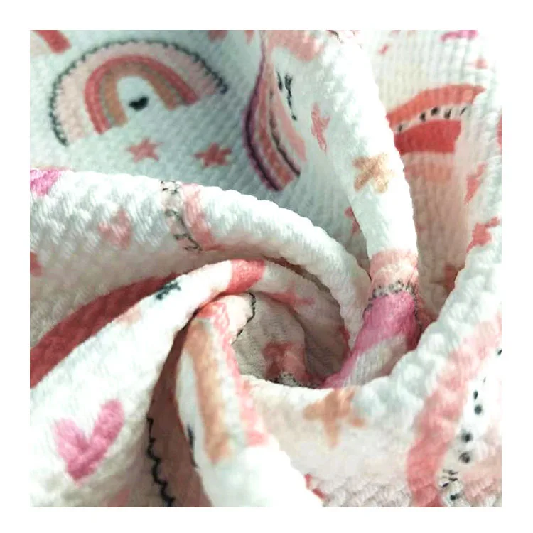 Best price bullet fabric customize printing bullet knitted fabric