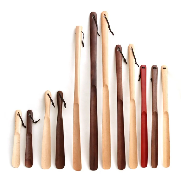 Hot Sale Long Wooden Shoe Horn Custom Shoehorn For Convenient Wearing Shoes