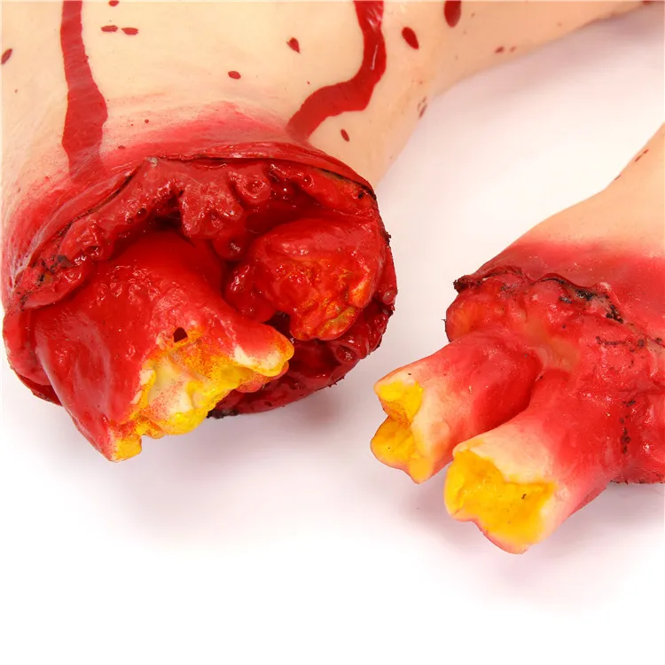 Custom Design Broken Finger Foot Blood Halloween Severed Bloody Hand Novelty Dead Broken Hand