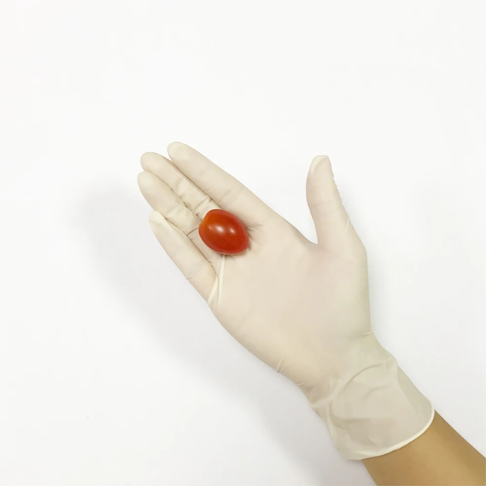 Powdered and powder free latex glovees medical examination glovees with powder glovees latex disposable box 100 pcs 500CTN MOQ