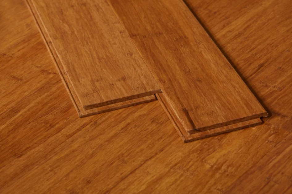 China Factory High Quality seals well carbonized click Strand Woven Bamboo Flooring