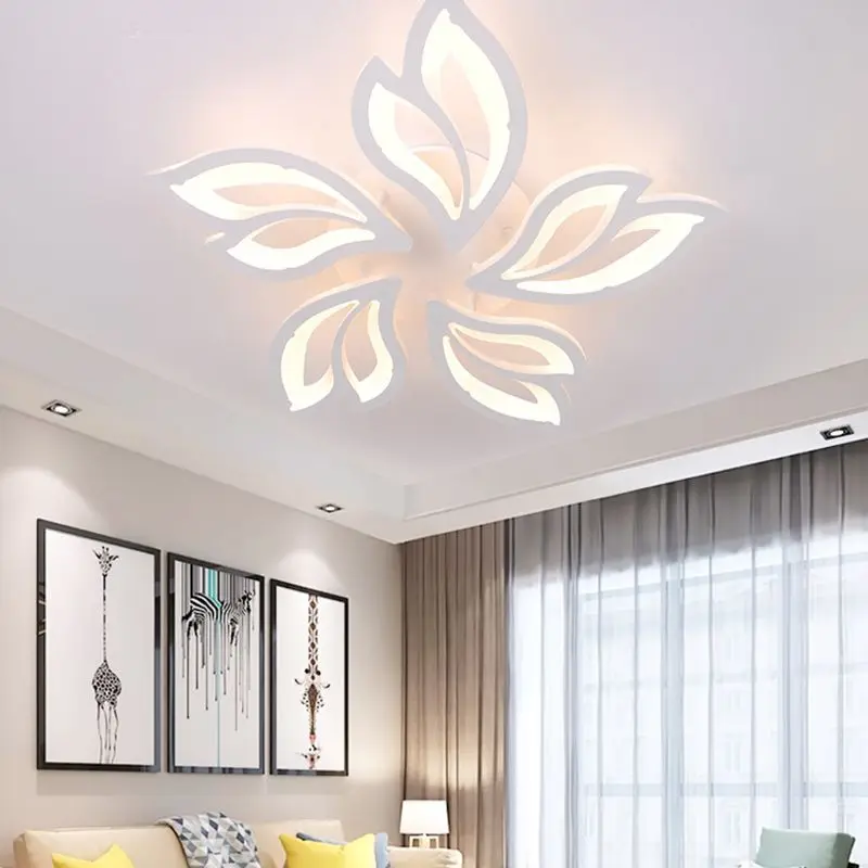 New Luxury Surface Mounted Rectangle Led Ceilling Light Dining Room Lamp Modern Dimmer Ceiling Lamp for Living Room Hotel
