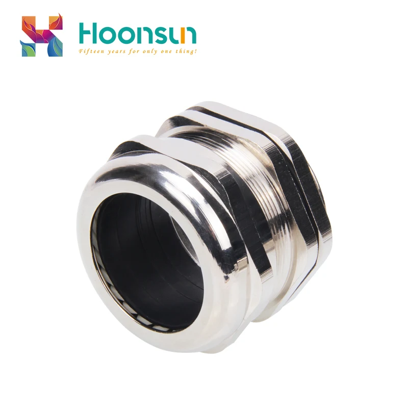 High quality M16 M12 IP68 brass cable glands waterproof nickel plated
