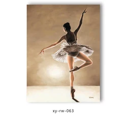 Sexy Ballet Dancing Girl Painting Artwork Canvas Ballet Dancing Paintings People Dancing Home Decoration Wall Paintings
