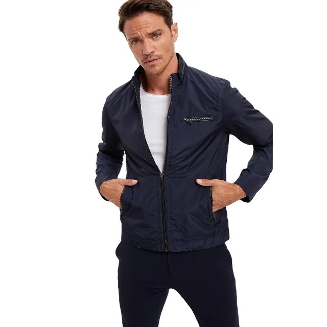
Defacto одежда мужские пальто Slim Fit темно-синий воротник, пальто, высокое качество, лучшие цены 