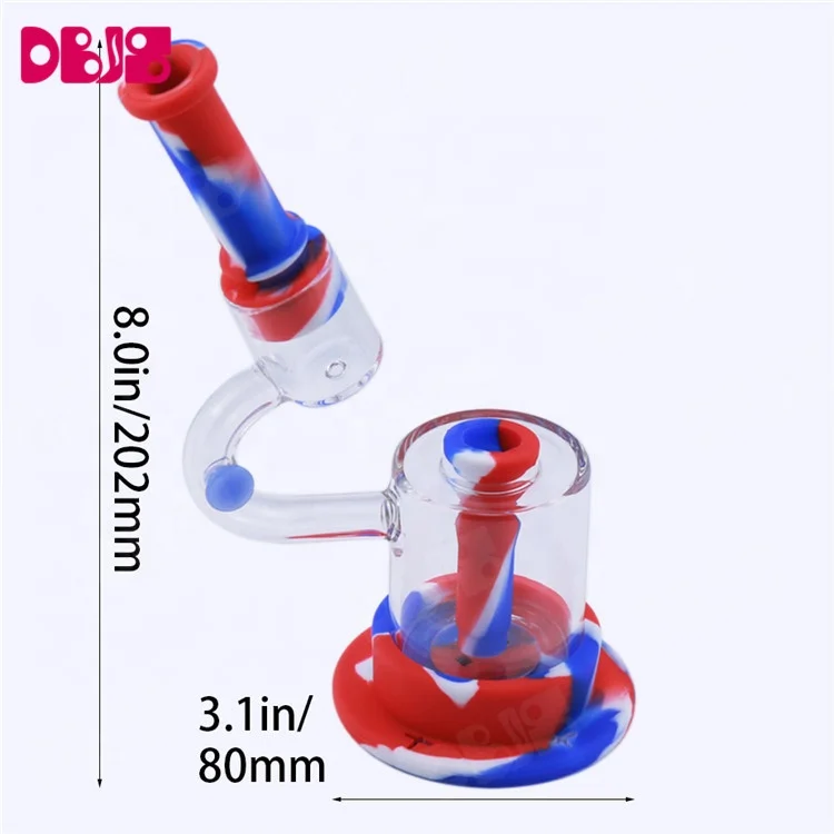 Fancy Tobacco water pipe smoke weed bowl glass Silicone smokeshop smoking pipe