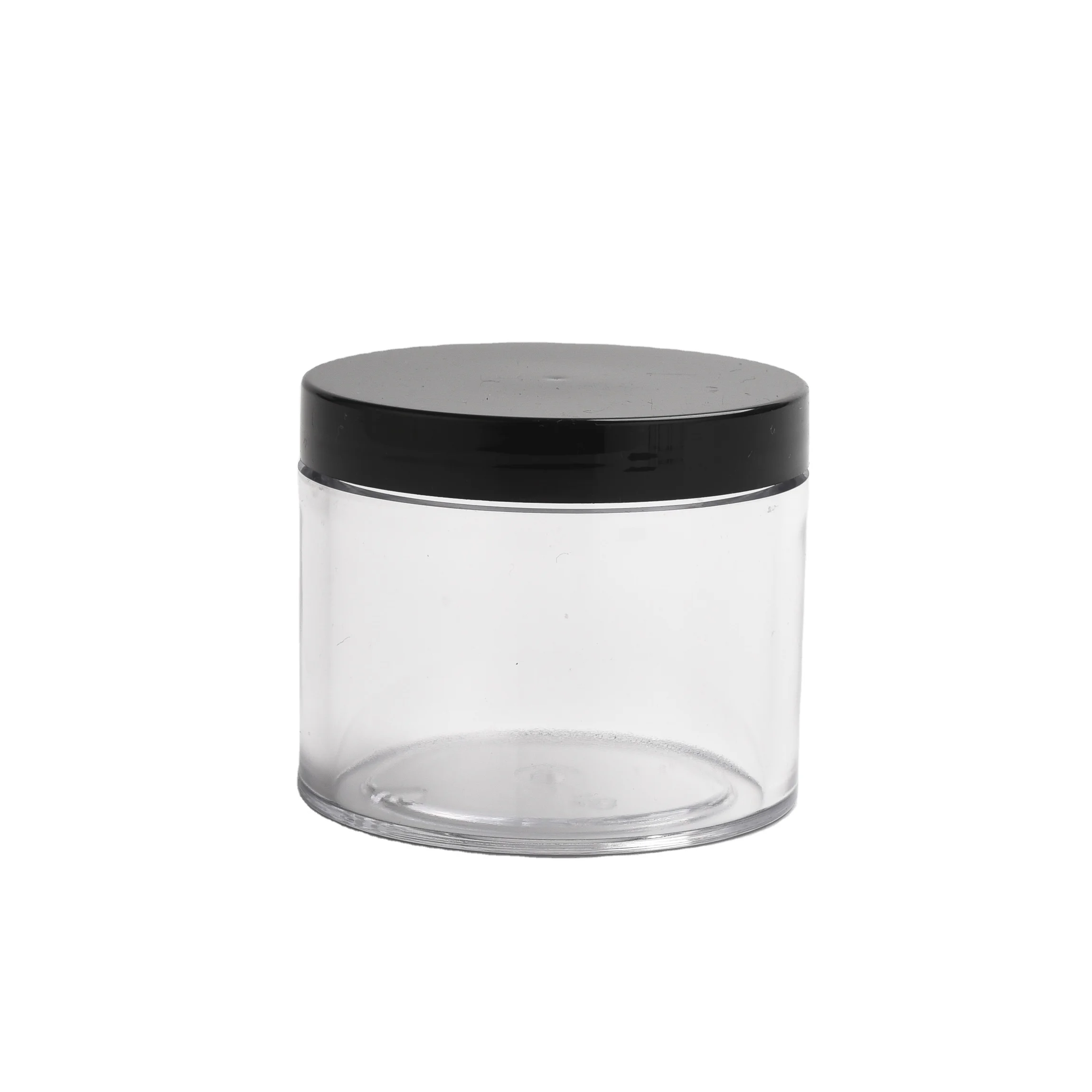 Factory manufacturer Various capacities plastic PETG cosmetic cream jar with lid