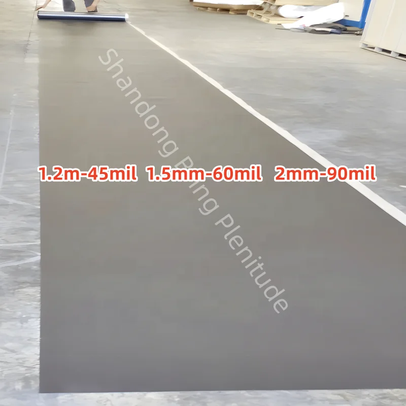45mil 60mil 80mil EPDM Rubber Roofing Membrane for Mechanically Fastened and Fully Adhered Roofing Systems