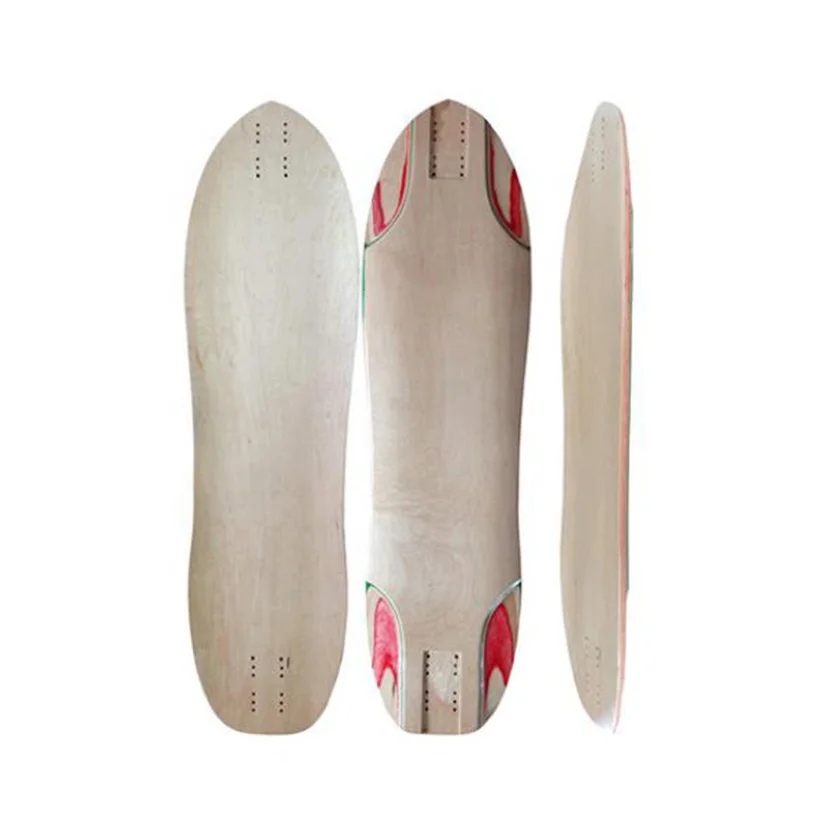 Japanese Blank Skateboard Decks Wholesale 9 ply Canadian Wooden Maple Long Board Skate Board Skat 37*10 inch