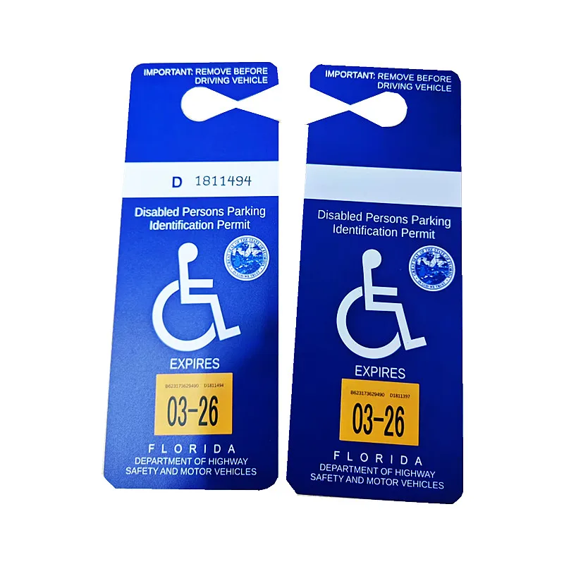 Разное разрешение на парковку из пластика ПВХ