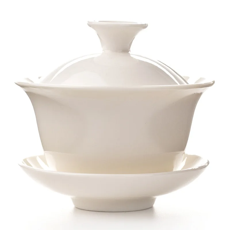 Керамическая керамика Gaiwan в китайском стиле с различными узорами набор из 6 чашек 110-120 мл