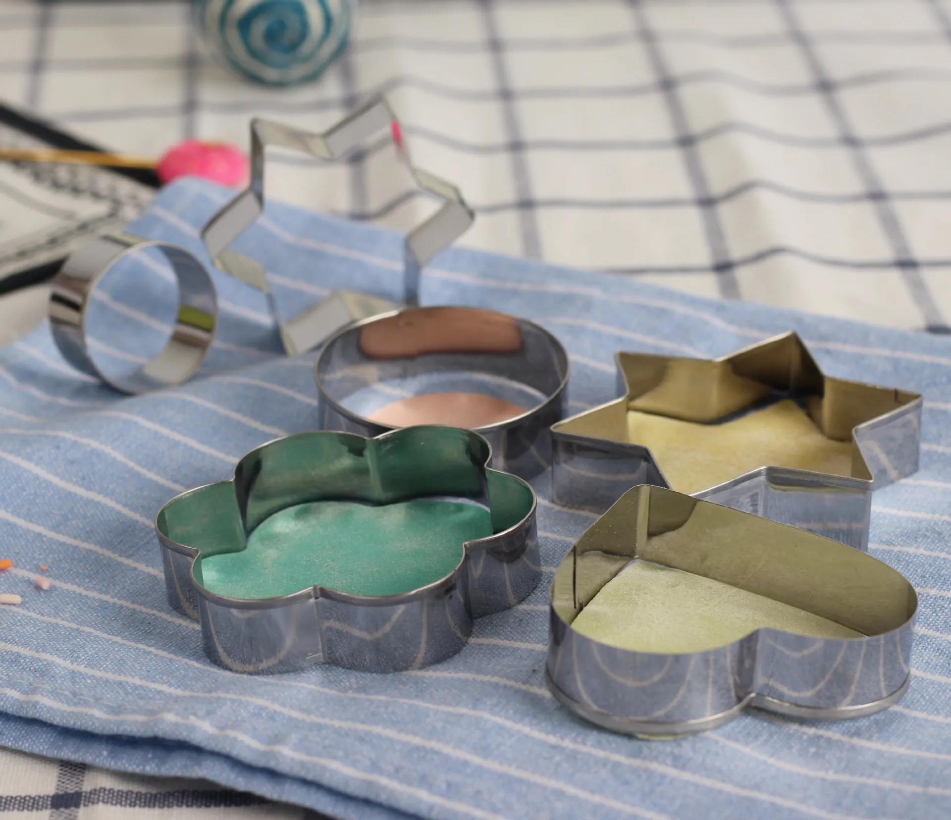 Акция, инструменты для выпечки печенья, форма звезды, резак для печенья в форме сердца, нержавеющая сталь, 3D форма для печенья