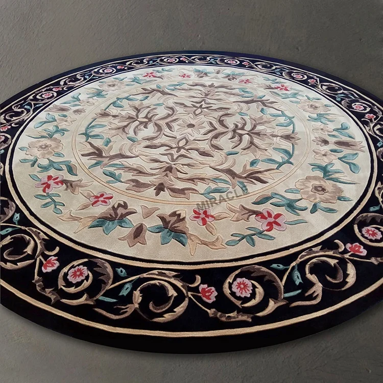 Bold and vibrant carpet textures Oriental traditional Wool Rug Antique Persian Floral Hand-tufted Carpet for Living Room