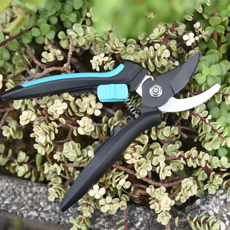Handheld Manual Anvil Bypass Plant Hand Tools SK5 Carbon Steel Curved Blades Pruning Flower Cutter Pruner Scissor Shears