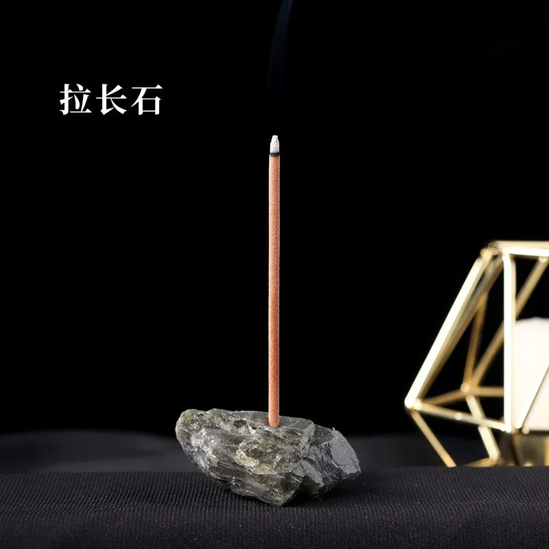 wholesale Crystal quartz Natural Rough Stone gemstone Rose Quartz Amethyst Holder Incense Stick Holder