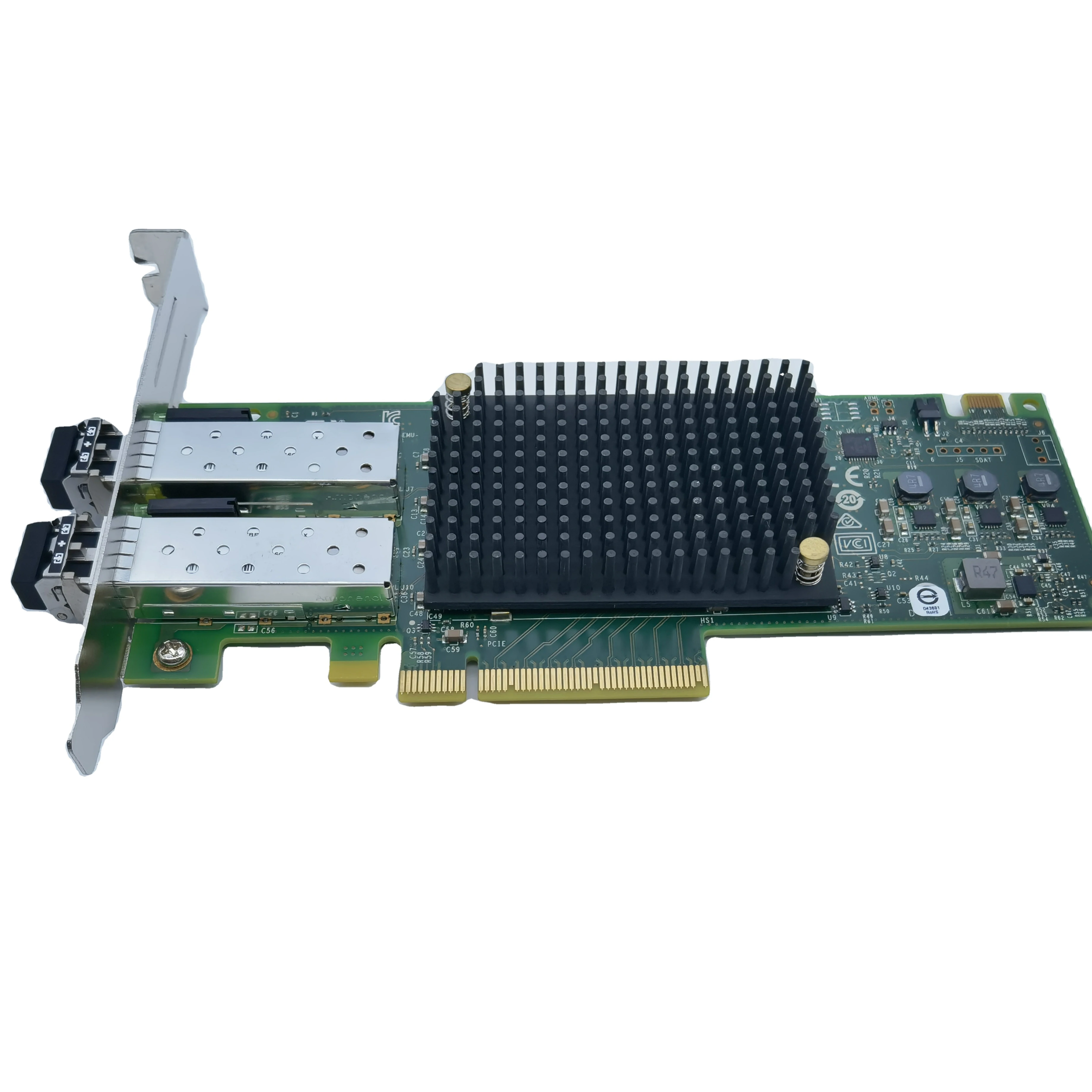 Эмулякс LPE32002-M2 с двумя портами 32G FC SFP + волоконно-канальный SAN-хост-адаптер