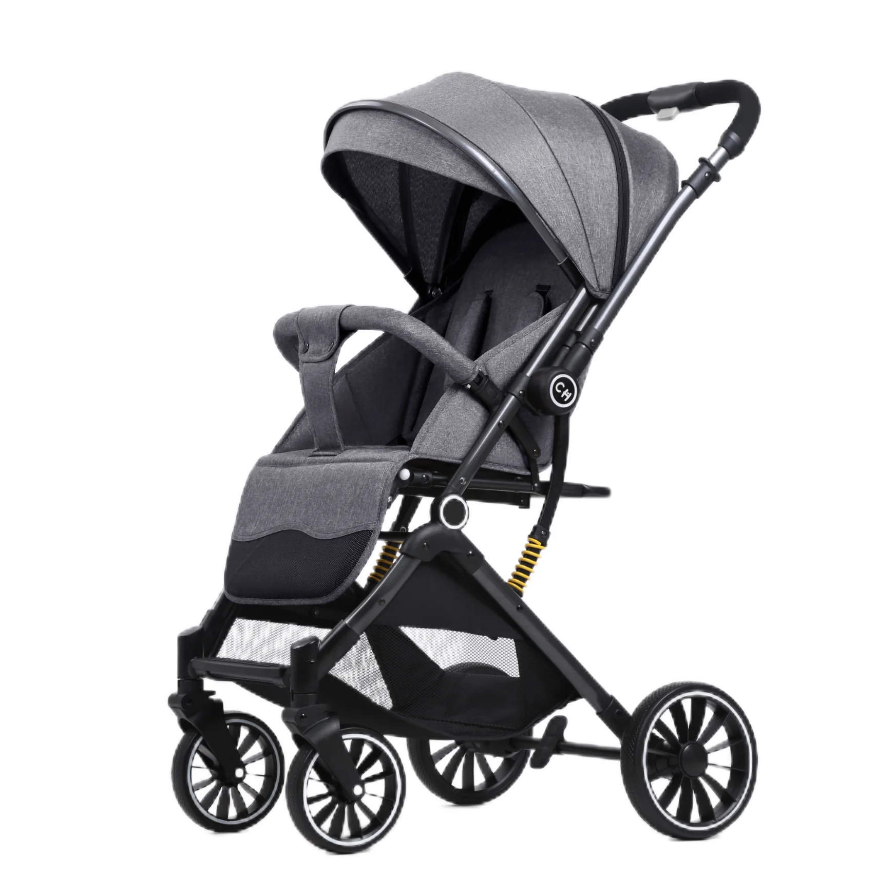 Folding Factory Stroller for 0-3 Years Portable Customizable Luxury Baby With Luggage Bar