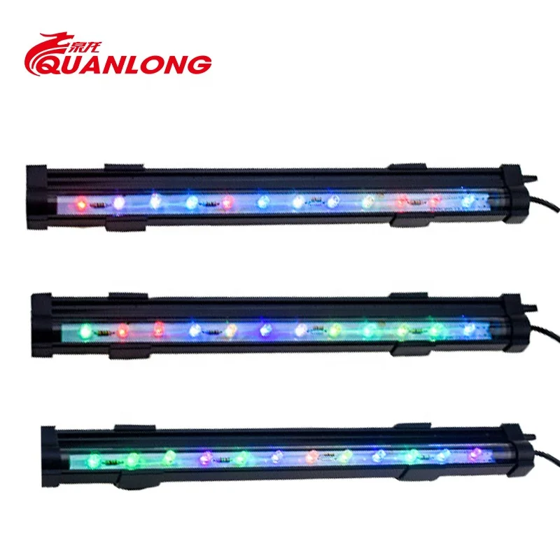 Quanlong underwater aquarium led rgb fish tank light waterproof aquarium led rgb for gold fish