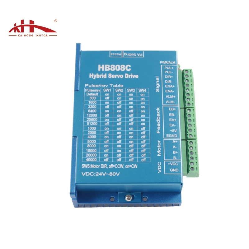 Kaihong HB808C Nema 17 23 24 AC18-80V 2 Phase Closed Loop Stepper Motor Driver for 42 /57/ 60 motor
