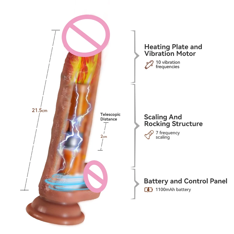 wholesale Realistic remote control female masturbator artificial rubber penis penis dildo vibrator  woman sex toys  dildos