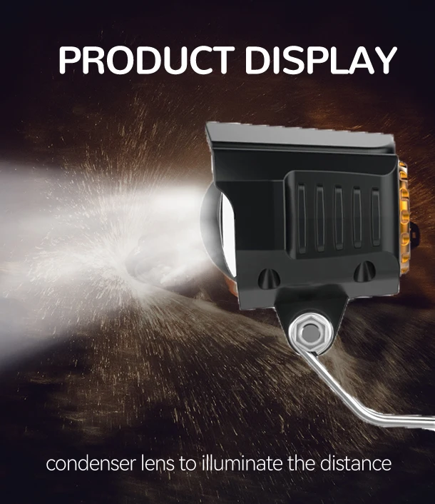 Горячая Распродажа электрический велосипед водонепроницаемая Ночная езда с гудком светодиодный горный Передний фонарь для