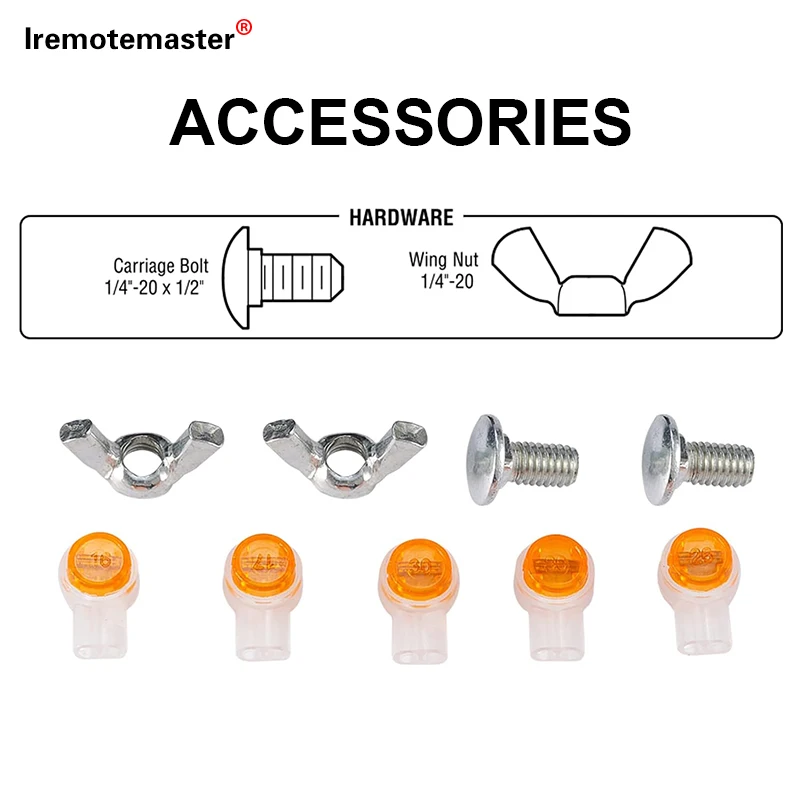 For 41A5034 Sensor Kits Garage Door Opener Safety Sensor Beam Eyes Parts Replacement with Brackets