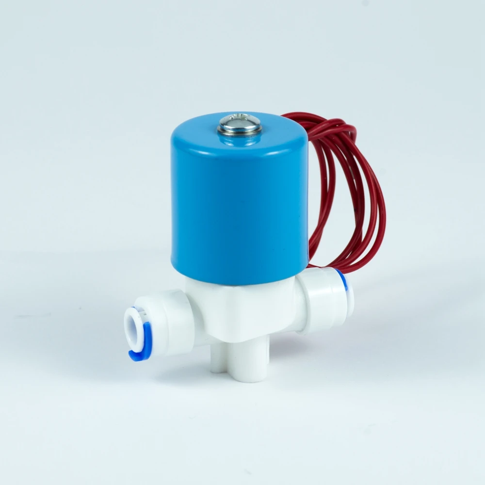 PSC-3 1/4 inch 2 way Plastic water dispenser solenoid valve flow control for RO machine water purifier