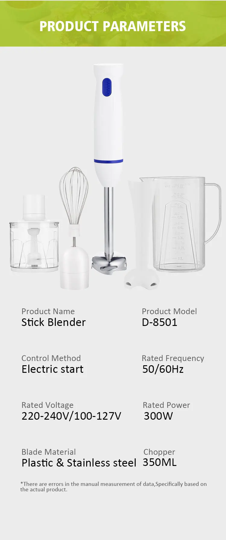 smart home appliances Good quality handheld food blender commercial stick hand blender smart home appliances