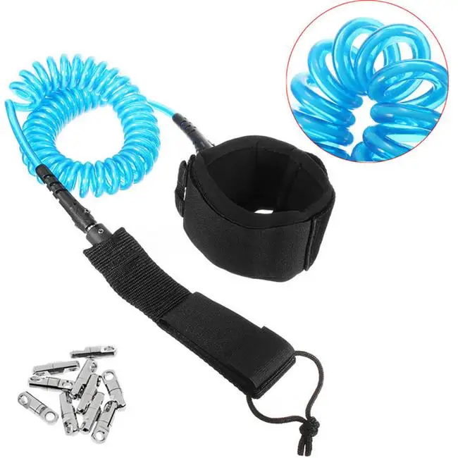 Top Quality Factory Direct Sale Custom Coiled Surfboard Leg Rope SUP Surf Sup Leash