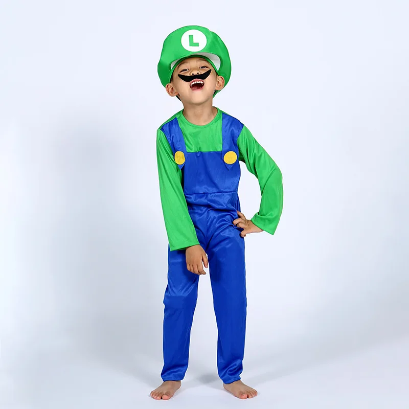 
Halloween cosplay costumes Christmas kids Super Mary costume kid clothes set 