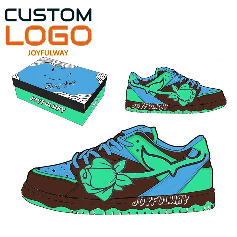 2024  Joyful Way trainer Wholesale Custom Brand Named Sneakers Shoe Unisex Fashion Shoes