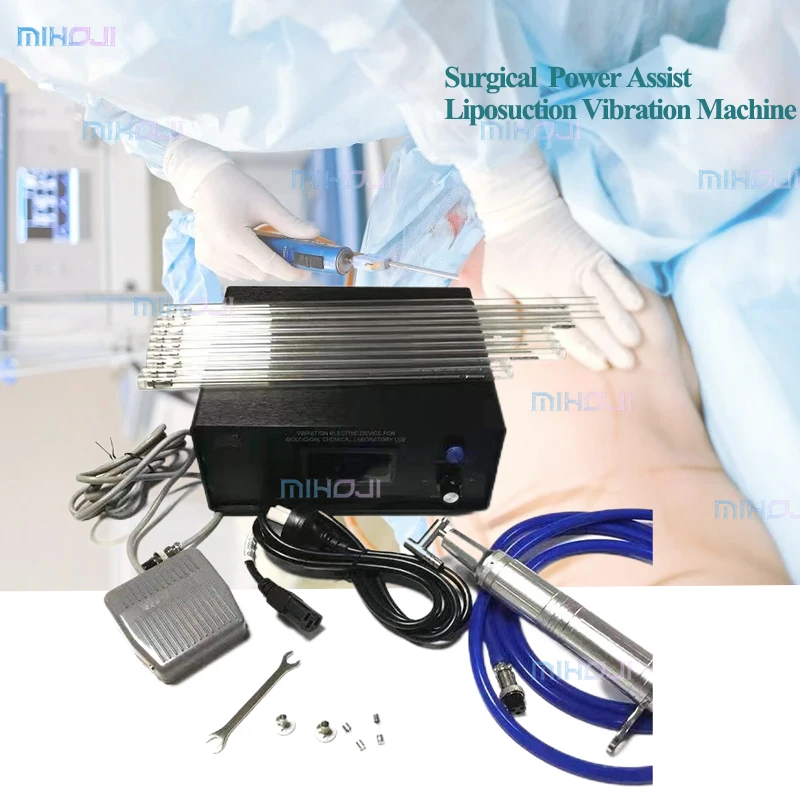 Power Assist Liposuction Fat Suction Machine With Liposuction Cannulas Electric Vibration Machine For Liposuction