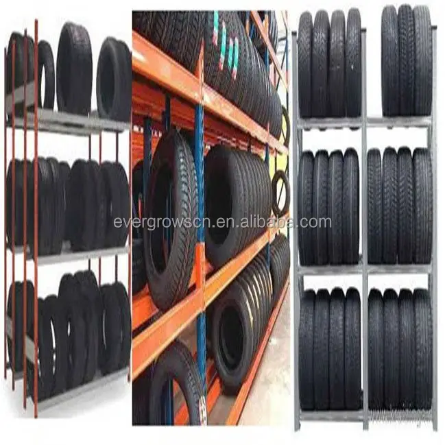 Commercial Stackable Metal Folding Tire Storage Warehouse