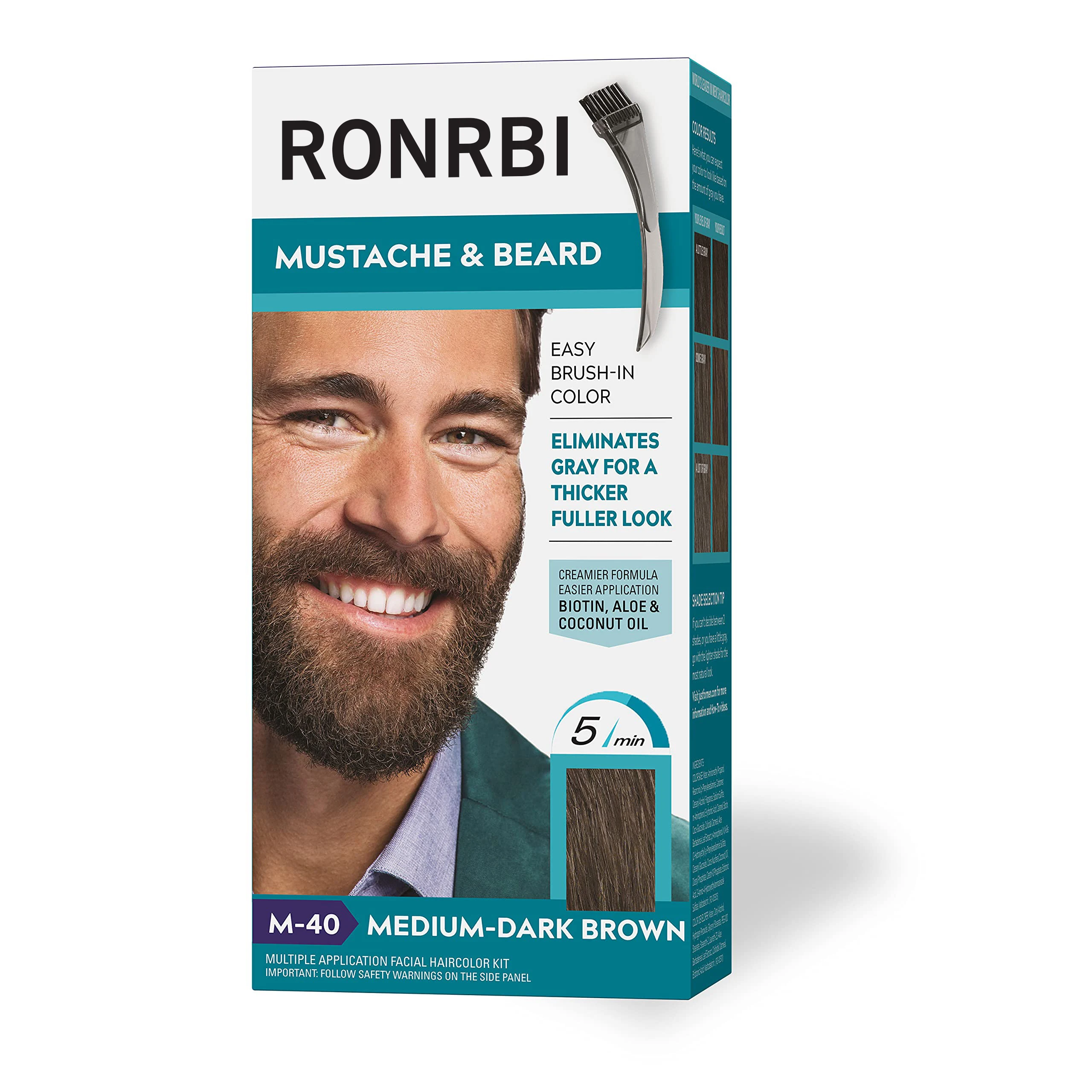 New Model Customized Natural Vegan Moisturizing Easy Application Semi-Permanent Beard Dye